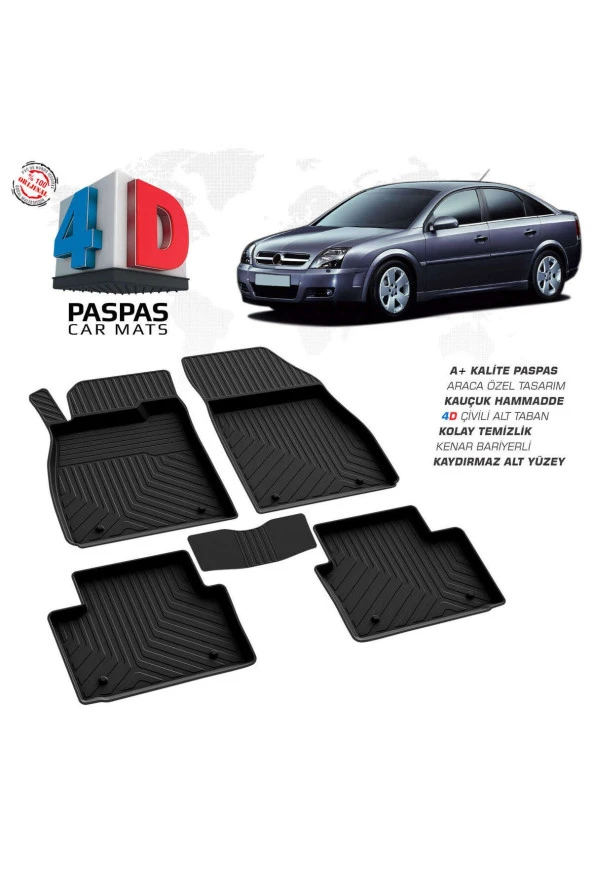 Opel Vectra C 4D Havuzlu Paspas 2004 ve Üzeri A+Kalite ürün görseli 1