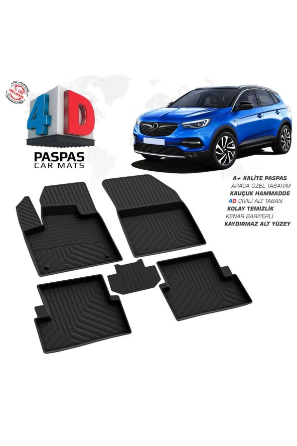 Opel Grandland X 4D Havuzlu Paspas 2017 ve Üzeri ürün görseli 1