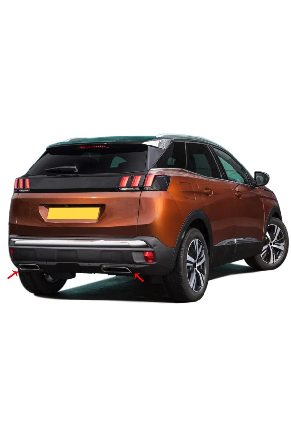 Peugeot 3008 Krom Egzoz Çıkışı 2 Prç. 2016 Üzeri ürün görseli 1