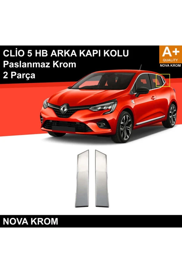 Renault Clio 5 Krom Kapı Kolu Arka 2 Prç. 2019 ve Üzeri ürün görseli 1
