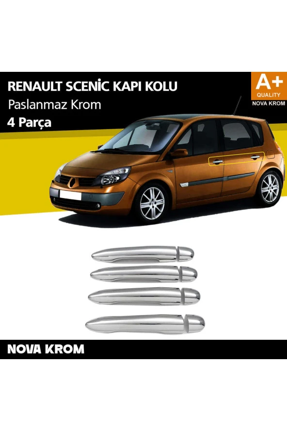 Renault Scenic 2 Krom Kapı Kolu 4 Kapı 2003-2009 ürün görseli 1