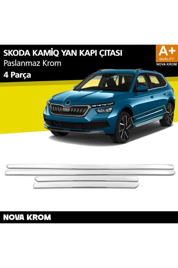 Skoda Kamiq Krom Kapı Yan Çıtası 2019 Üzeri ürün görseli 1