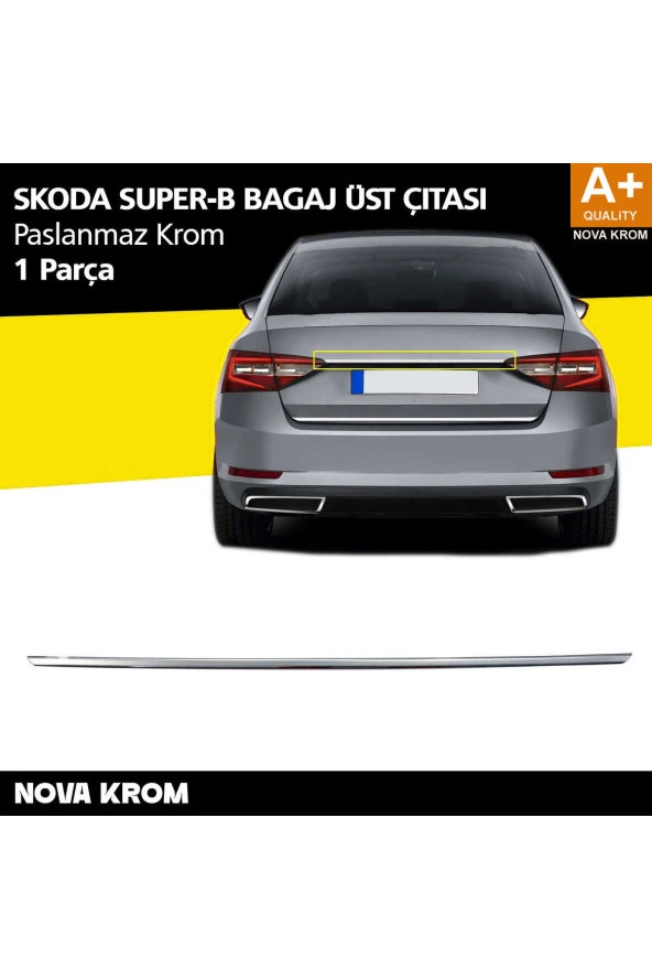 Skoda Superb Krom Bagaj Çıtası 2015 Üzeri ürün görseli 1