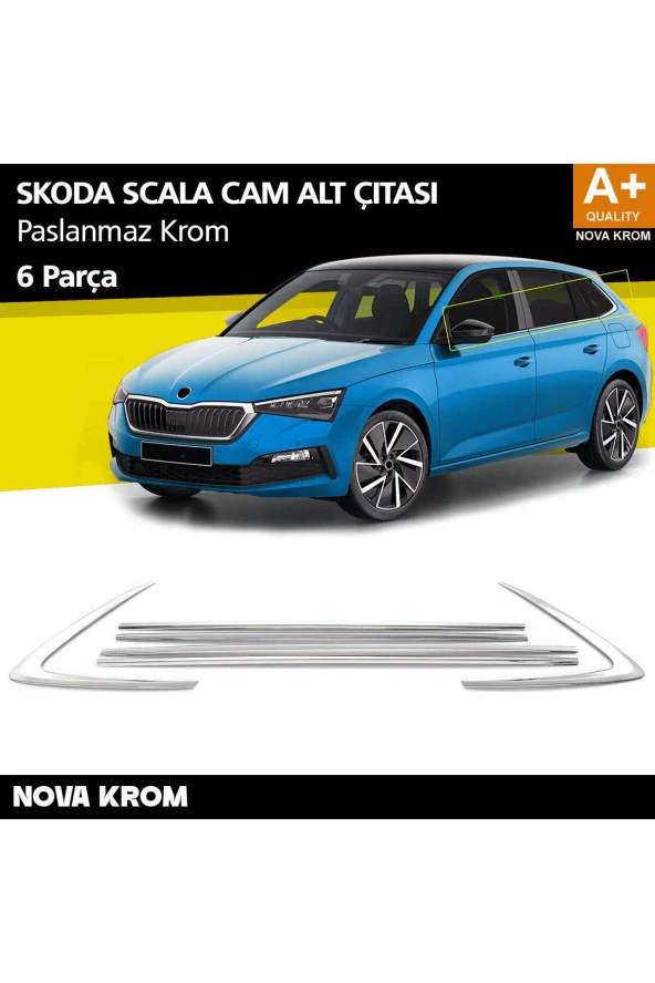 Skoda Scala Krom Cam Çıtası 6 Prç 2019 Üzeri ürün görseli 1