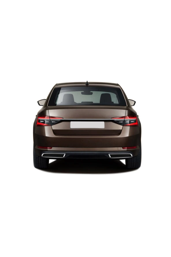 Skoda Superb Krom Egzoz Çıkışı 2 Parça 2020 ve Üzeri ürün görseli 1
