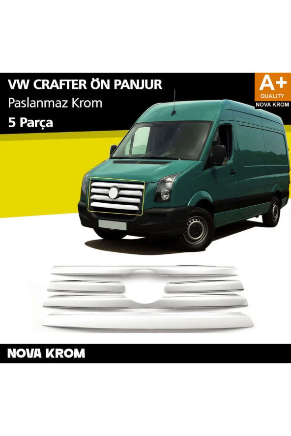 VW Crafter Krom Ön Panjur 5 Prç 2006-2011 ürün görseli 1