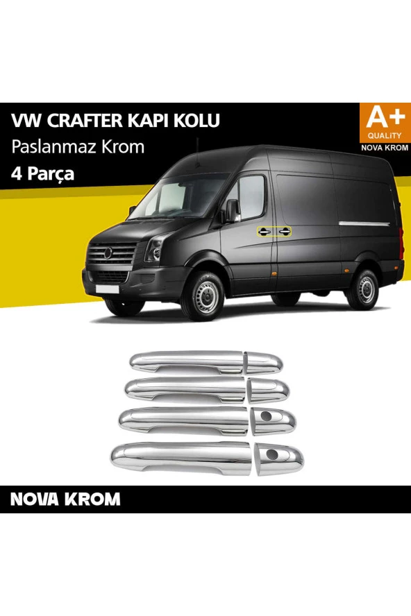 VW Crafter Krom Kapı Kolu 4 Kapı 2006 Üzeri ürün görseli 1