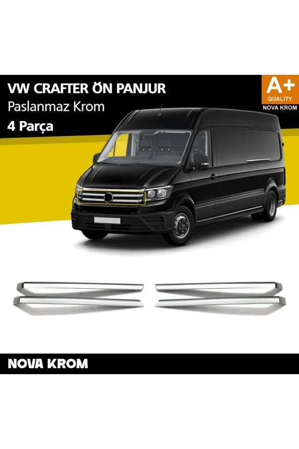VW Crafter Krom Ön Panjur 4 Prç 2017 Üzeri ürün görseli 1