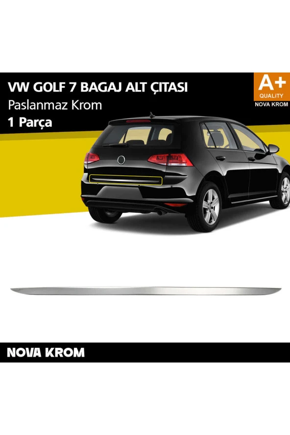 VW Golf 7 Krom Bagaj Alt Çıta 2013-2020 ürün görseli 1