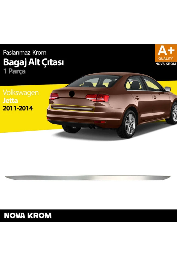 VW Jetta Krom Bagaj Alt Çıta 2011-2014 ürün görseli 1