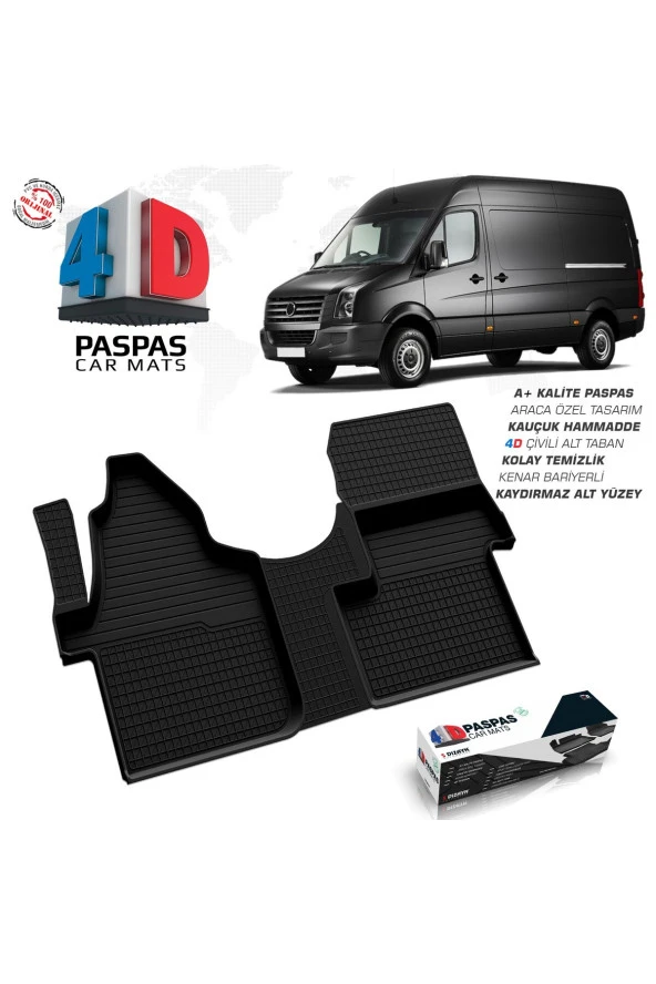 VW Crafter 4D Havuzlu Paspas 2006 Üzeri Ön Tek Koltuk ürün görseli 1