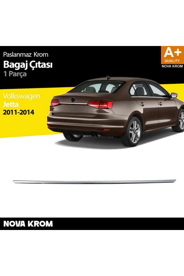 VW Jetta Krom Bagaj Çıta 2011-2014 ürün görseli 1