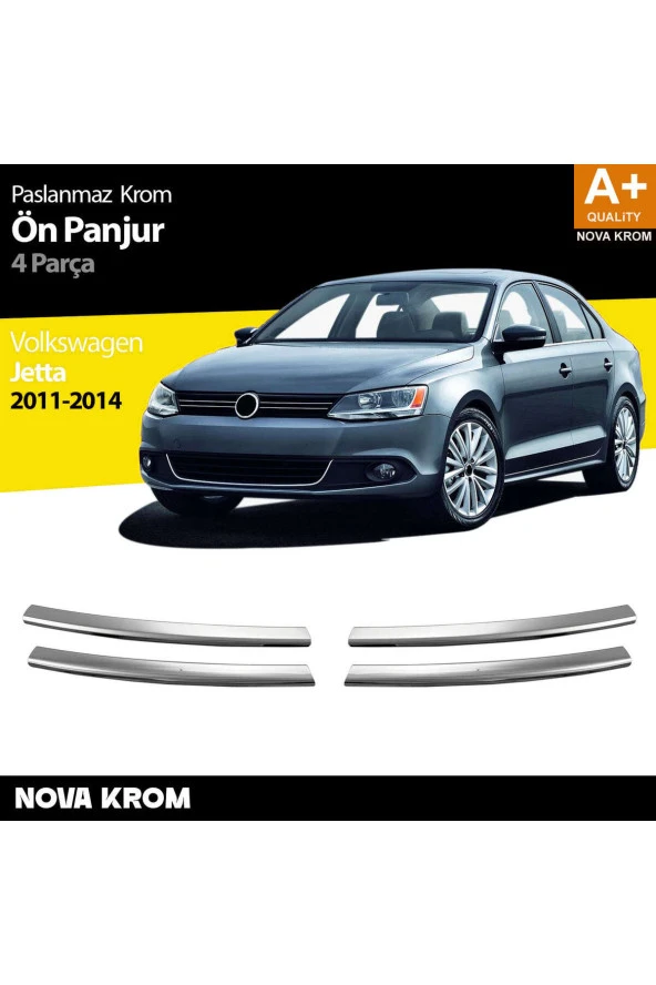 VW Jetta Krom Ön Panjur 4 Prç. 2011-2014 ürün görseli 1