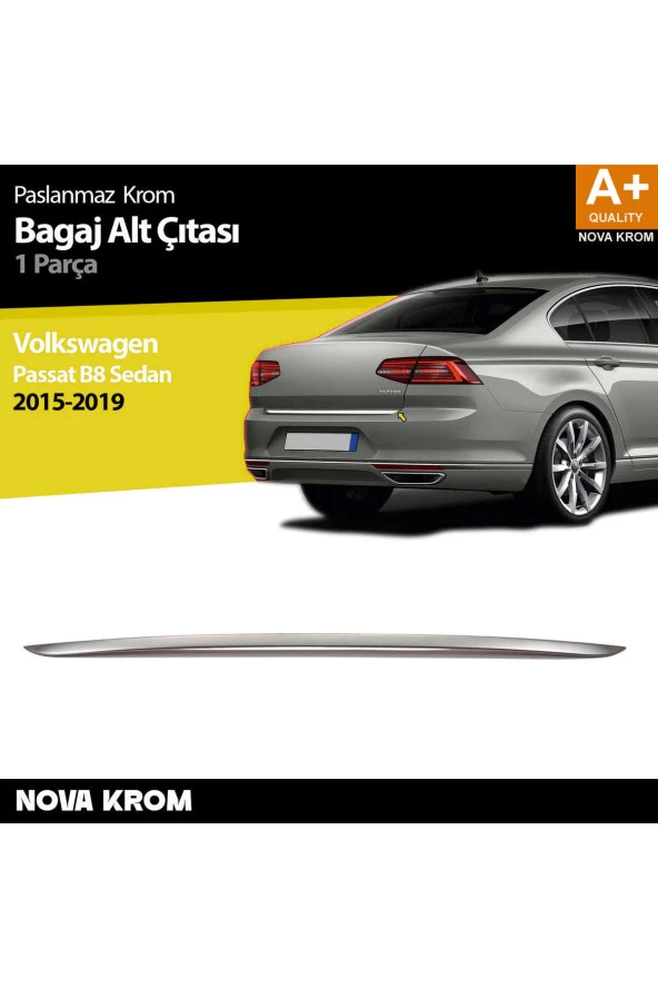 VW Passat B8 Krom Bagaj Alt Çıtası 2015 Üzeri ürün görseli 1
