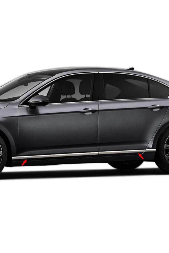 VW Passat B8.5 Krom Yan Kapı Çıtası 8 Parça 2019 ve Üzeri - Resim 2