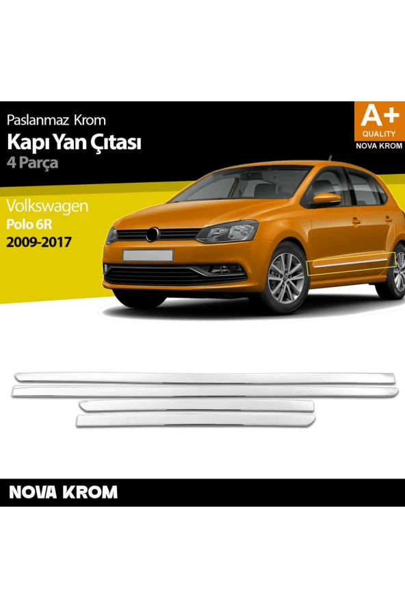 VW Polo 6R Krom Kapı Yan Çıtası 2009-2017 ürün görseli 1