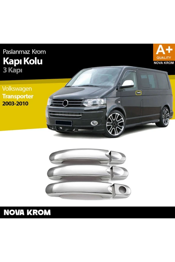 VW T5 Transporter Krom Kapı Kolu 3 Kapı 2003-2010 ürün görseli 1