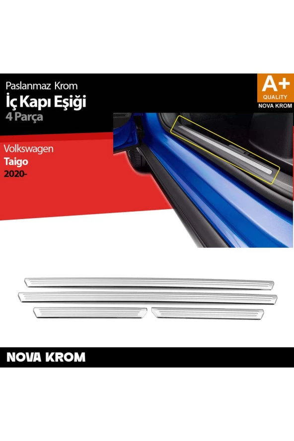 VW Taigo Krom İç Kapı Eşiği 4 Prç. 2020 Üzeri ürün görseli 1