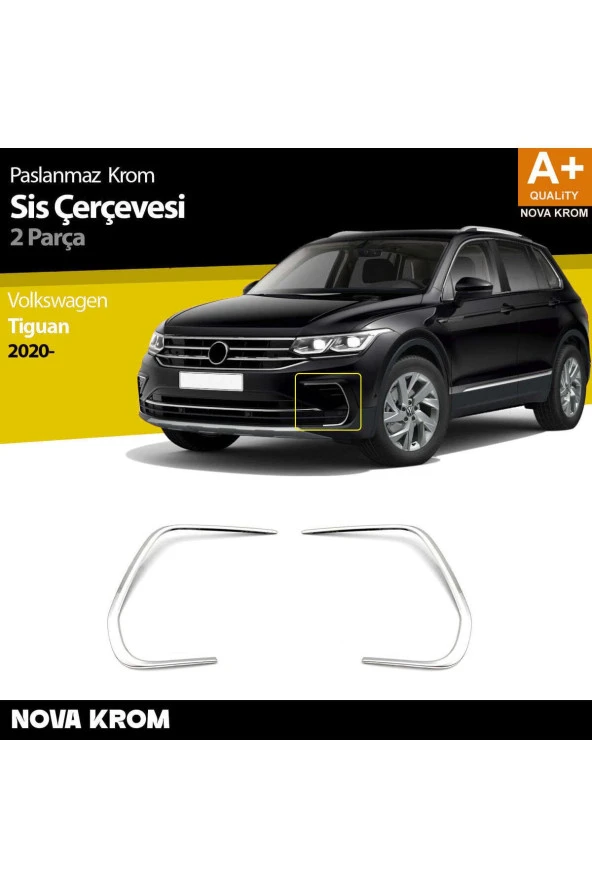 VW Tiguan Krom Sis Çerçevesi 2 Prç. 2020 Üzeri ürün görseli 1