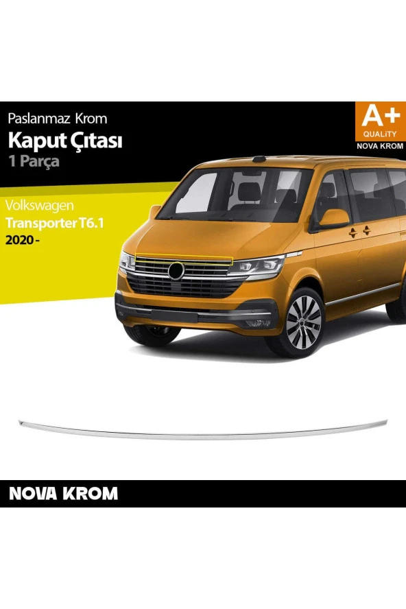 VW Transporter T6.1 Krom Kaput Çıtası 2020 Üzeri ürün görseli 1