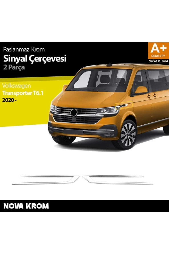 VW Transporter T6.1 Krom Sinyal Çerçevesi 2 Prç. 2020 Üzeri ürün görseli 1