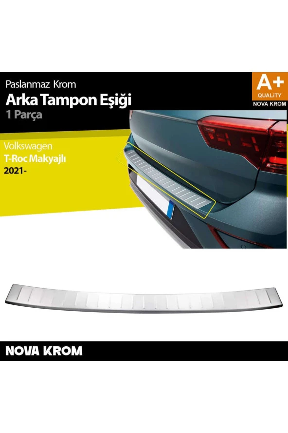 VW T-Roc Krom Arka Tampon Eşiği 2019 Üzeri ürün görseli 1
