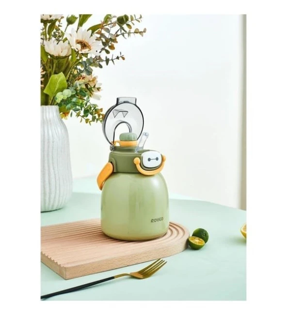 Rovco Çelik Matara 1000Ml Yeşil - Resim 4