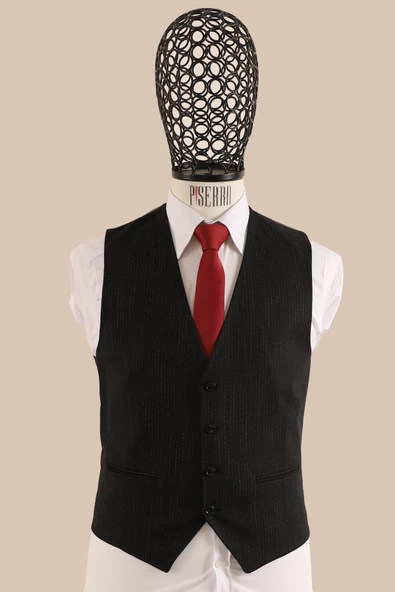 Yelekli Takım Elbise Slim Fit - Resim 4
