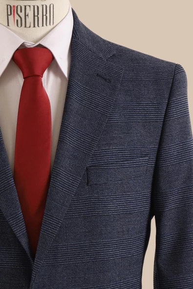 Slim Fit Tek Ceket - Resim 4
