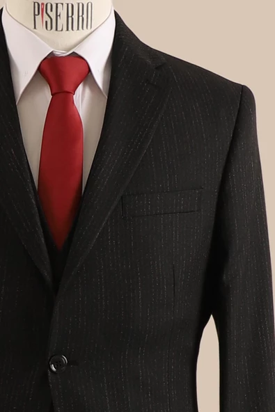 Yelekli Takım Elbise Slim Fit - Resim 5