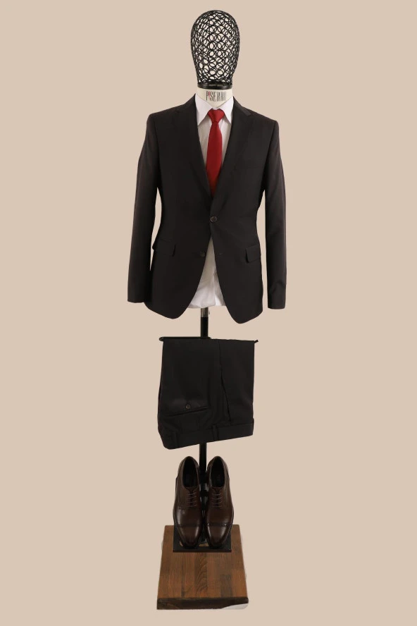Slim Fit Takım Elbise - Resim 2