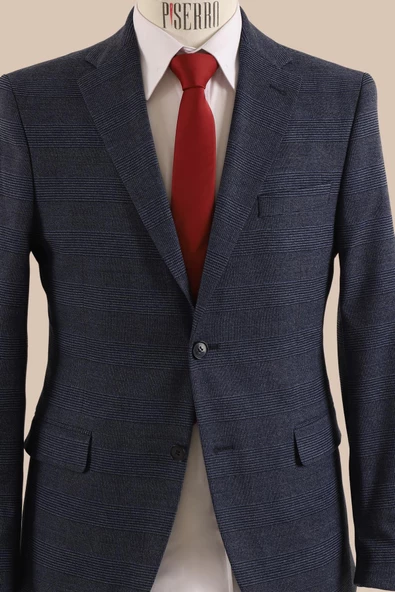 Slim Fit Tek Ceket - Resim 3