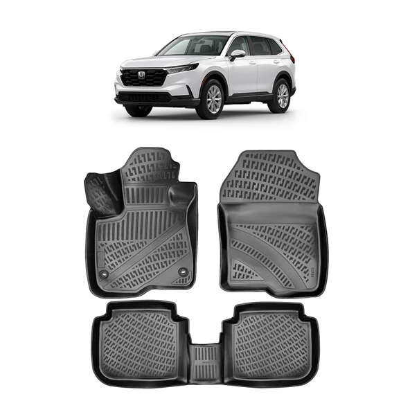 Rizline Honda CRV 2023 ve Sonrası 3D Havuzlu Paspas Siyah ürün görseli 1