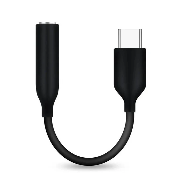 JH048 Type-C to 3.5 mm Siyah Kulaklık Aux Çeviri ürün görseli 1