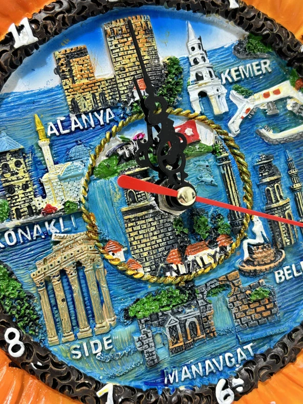 Ayçiçek Model Duvar ve Masa Saati 18cm - Resim 4