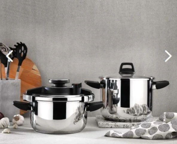 Schafer Compact Düdüklü Tencere Seti 4+6,5 Litre Siyah ürün görseli 1