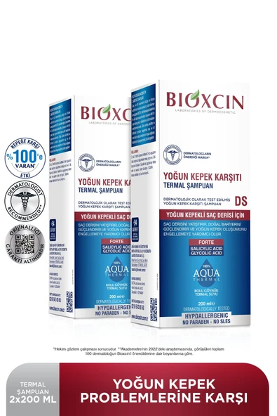 Aqua Thermal Ds Yoğun Kepeğe Karşı Etkili Şampuan 200 ml 2 Li Set ürün görseli 1