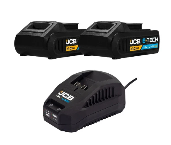JCB 18 V 4.0 Ah Lithium-Ion Batarya ve Şarj Cihazı Seti ürün görseli 1
