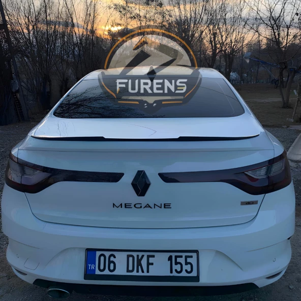 Renault Megane 4 Piano Black Yarasa Tip Bagaj Çıtası Spoıler 2016 - 2021 ürün görseli 1