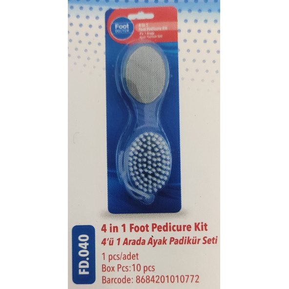 FOOT DOCTOR 4'Ü 1' ARADA  AYAK PADİKÜR SETİ  FD 0040 ürün görseli 1