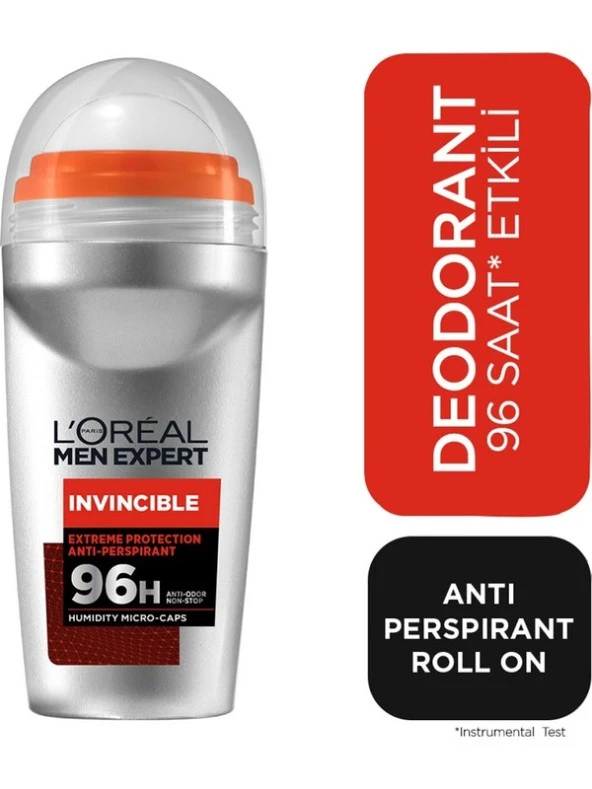 Loreal Paris Men Invincible Roll-On 50 Ml ürün görseli 1