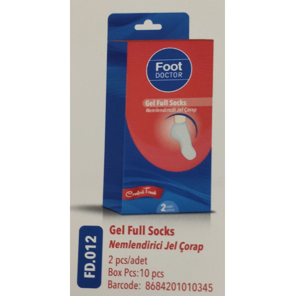 FOOT DOCTOR NEMLENDİRİCİ JEL ÇORAP 2 ADET FD 0012 ürün görseli 1