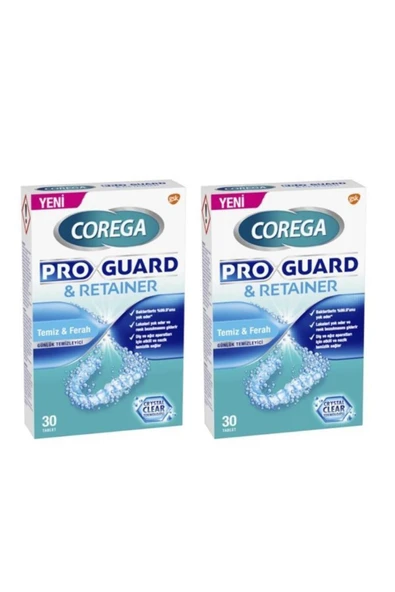Corega Proguard & Retainer Diş Apartı Temizleyici Tablet 60'lı ürün görseli 1