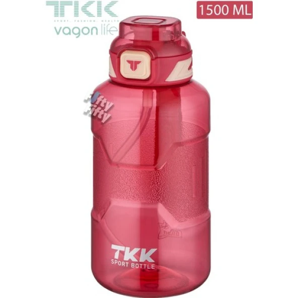 Vagon Life Tkk Su Matarası 1500 ml Pembe ürün görseli 1