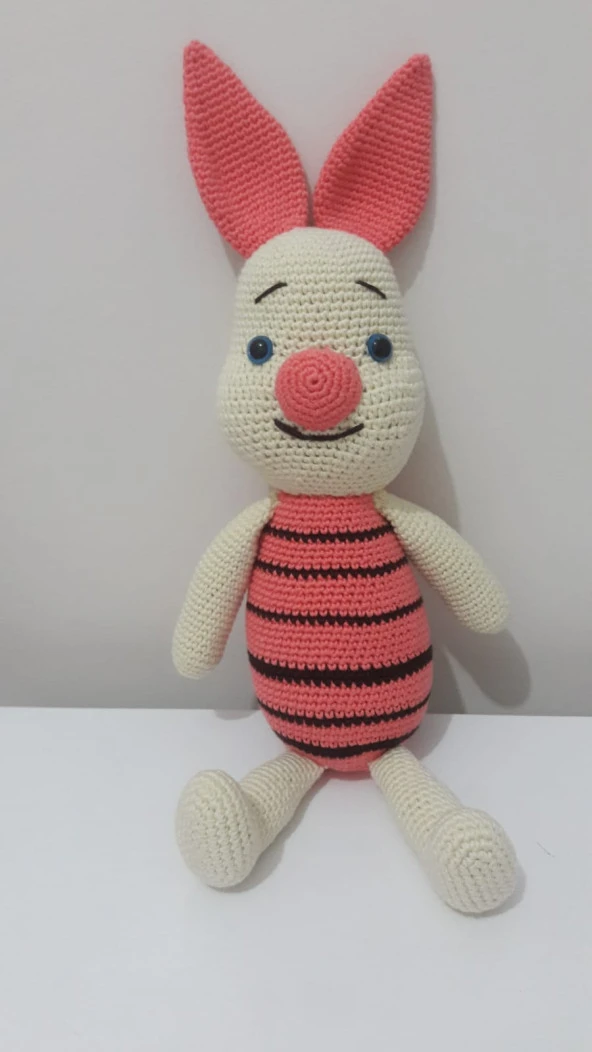 Disney Piglet Amigurumi Organik Oyuncak ürün görseli 1