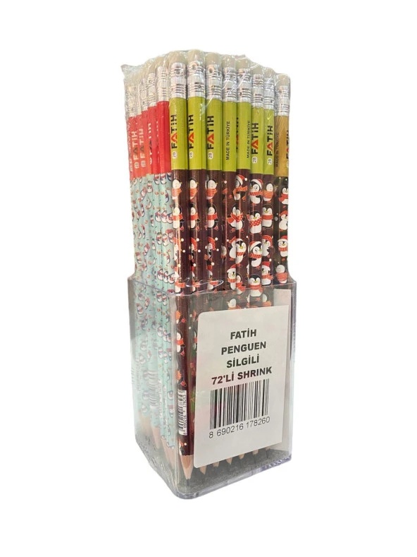 Fatih Kurşun Kalem Penguen Silgili Kurşun Kalem (72 Li Paket) ürün görseli 1