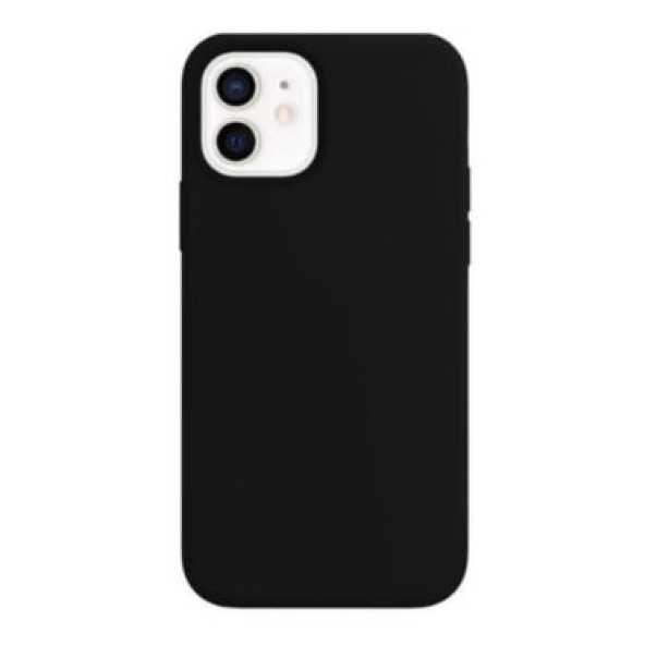Apple iphone 12 Uyumlu Ruber Case Yumuşak Kılıf Kamera Çıkıntılı Siyah ürün görseli 1