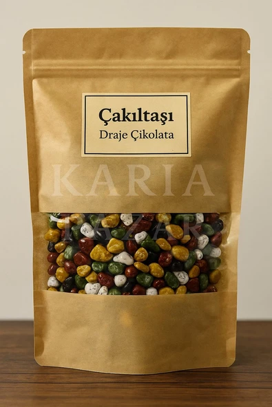 Çakıltaşı Draje Çikolata 1 kg | Renkli Taş Görünümlü Çikolata ürün görseli 1