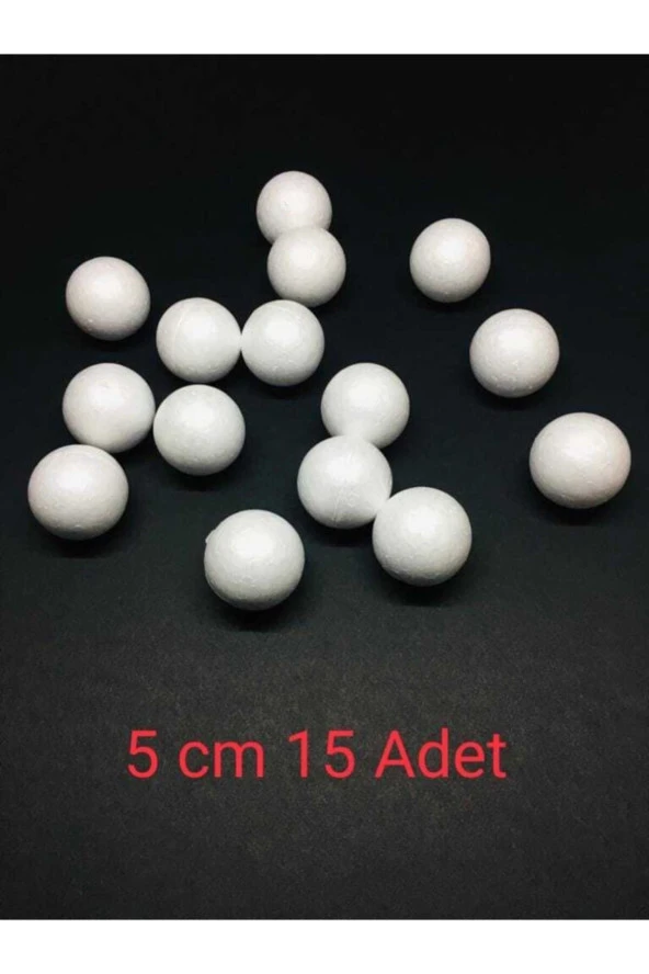 Strafor Köpük Top 5 cm 15 Adet ürün görseli 1