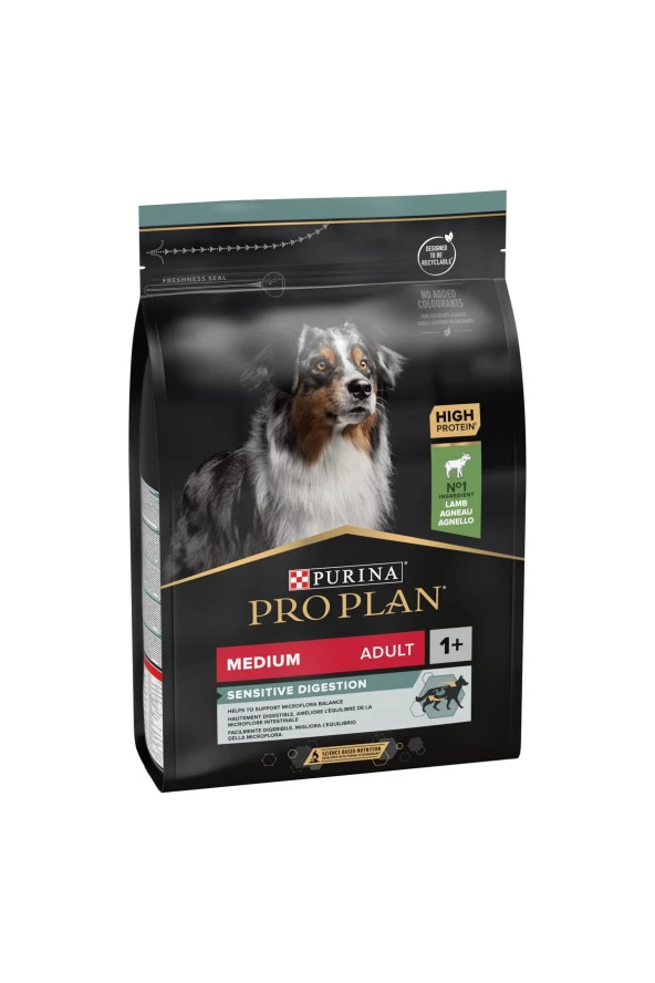 PROPLAN YETİŞKİN MEDİUM KUZU ETLİ KÖPEK MAMASI 3KG ürün görseli 1
